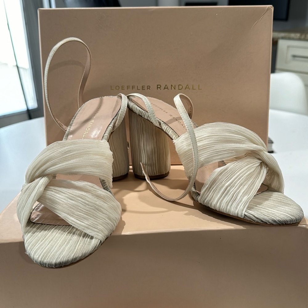Loeffler Randall Reed Heels in Pearl - Picture 1 of 6